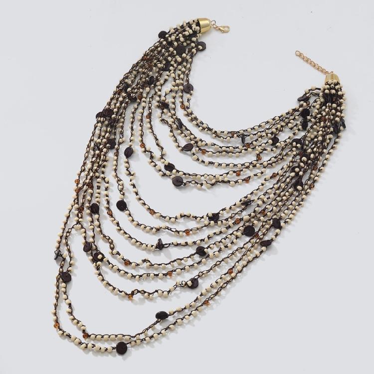 Collana di Perle Elegante Collana Multistrato con Ciondoli Gioielli da Festa Accessori per Appuntamenti Adatta a Varie Occasioni