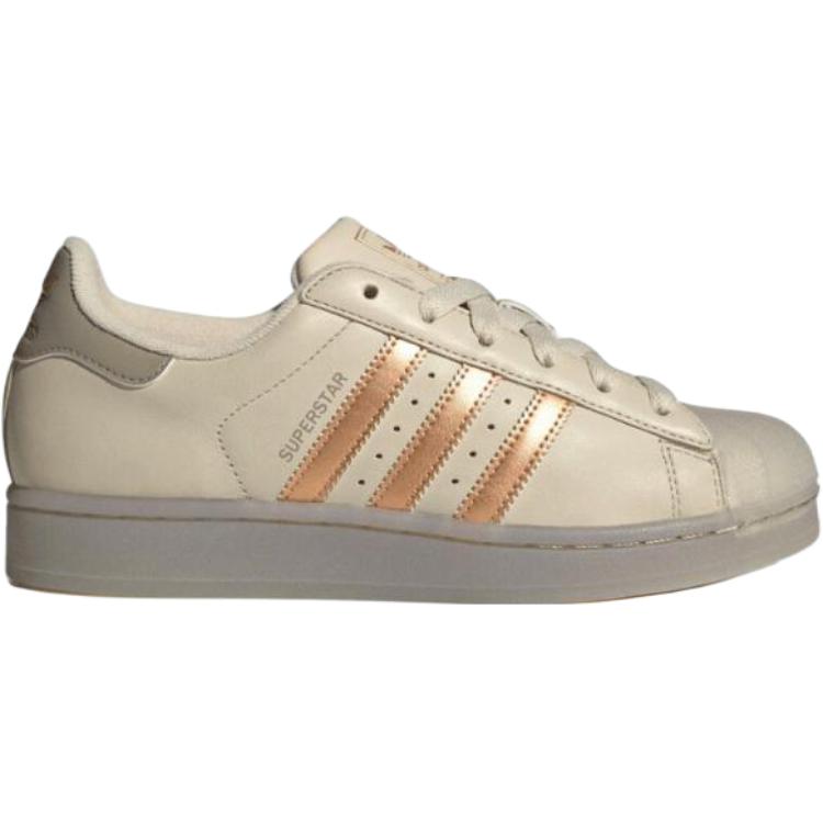 Adidas Originals Superstar 2 Comfortable Fashion Lifestyle Shoes Women Sneakers Beige JR7355