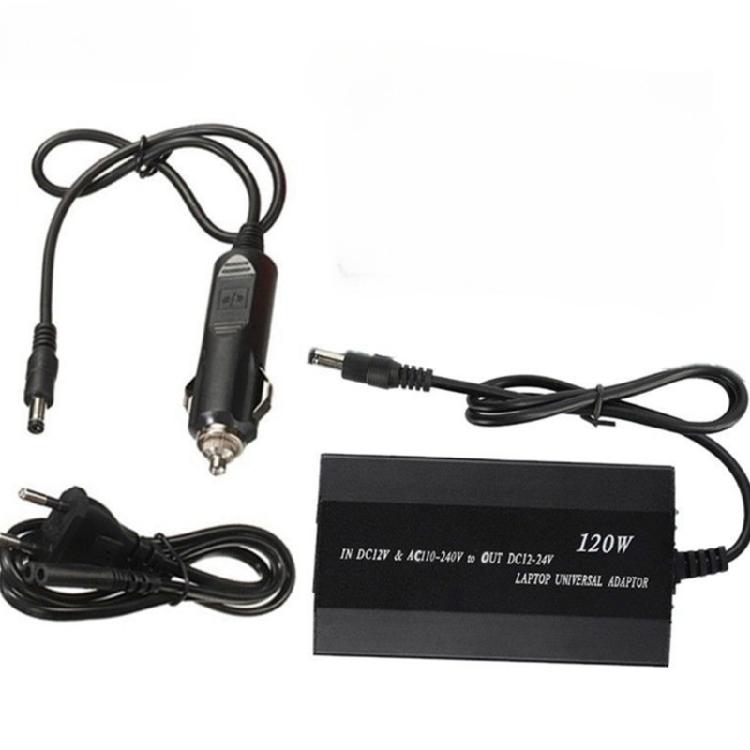 Universal Laptops Charger Car Powers Supply Adapters 12~24V Adjustables Voltages