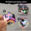 Rubik's Cube métallique coloré, gyroscope pour le bout des doigts, Rubik's Cube créatif rotatif détachable