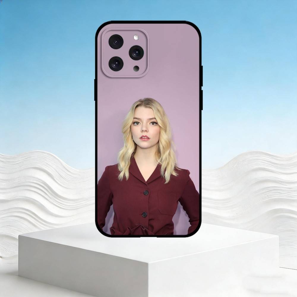 A-Anya Taylor-Joy Handyhülle Für iPhone 17,16,15,14,13,12,11 Plus,Pro Max,SE4Weiche Silikon-Schwarze Hülle