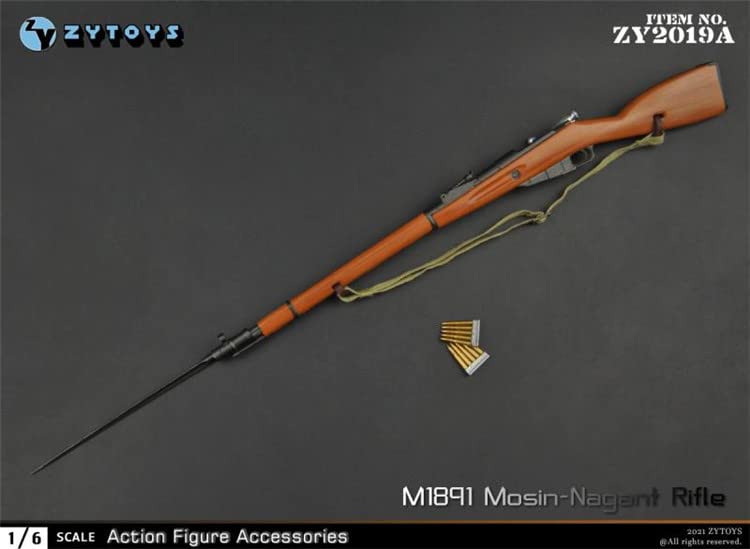 Figure ZY2019A M1891 Soviet Red main rifle sniper rifle [TOYBARJAPAN] 1/6 Accessories/ZYTOYS Mosin-Nagant Army's