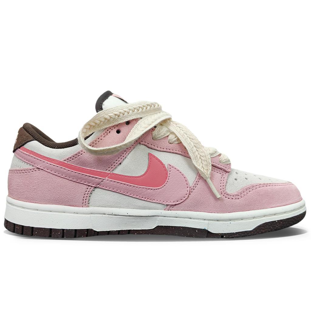 Nike Dunk Slip Resistant Abrasion Resistant Low top Skateboard Shoes Women's Pink HV1799-161(Team501BOX)