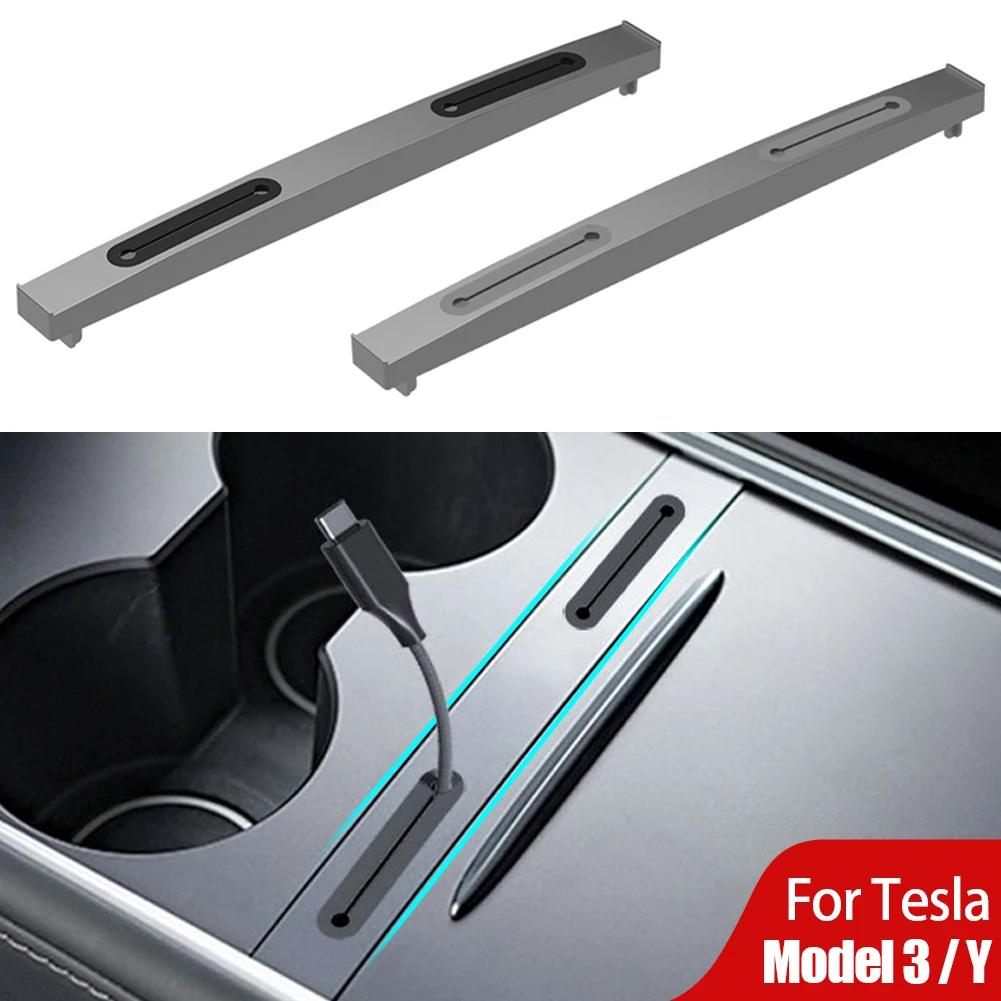 

Для Tesla Model 3 Y 2024 2024 Центральная консоль Кабель для зарядки USB-концентратор Органайзер Док-станция Украшения Аксессуары