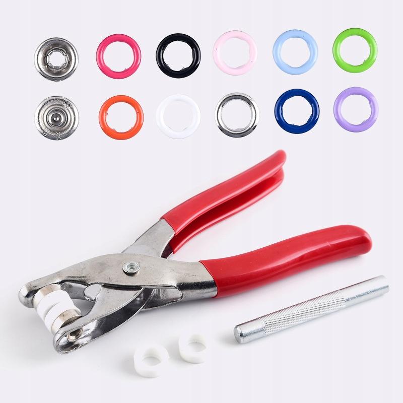 Set di Occhielli Rivetti per Lavorazione Pelle 100X Vari Colori