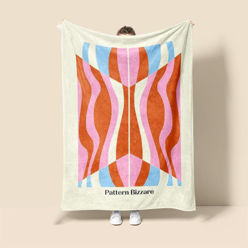 Morandi Color Blanket Abstract Botanical Graffiti Design Scandinavian Minimalist Sofa Blanket Cafe Home Dual Purpose