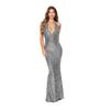 Women's sequin French vacation-style dress, sophisticated and elegant party mermaid gown