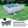 1 Set Pool Diy Accessories 637R 12363 Pool Hose Adapter Adjustable Plunger Valve With Black Cover