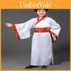 Elegante Estilo Antiguo Chino Ruqun Niñas Niños Hanfu Largo Hada Vestido Infanta