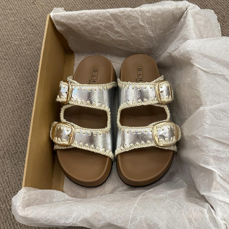 Slippers Women's Summer Outer Wear Sense 2025 New Thick Bottom Height Increase Beautiful with Skirt Cool Slippers