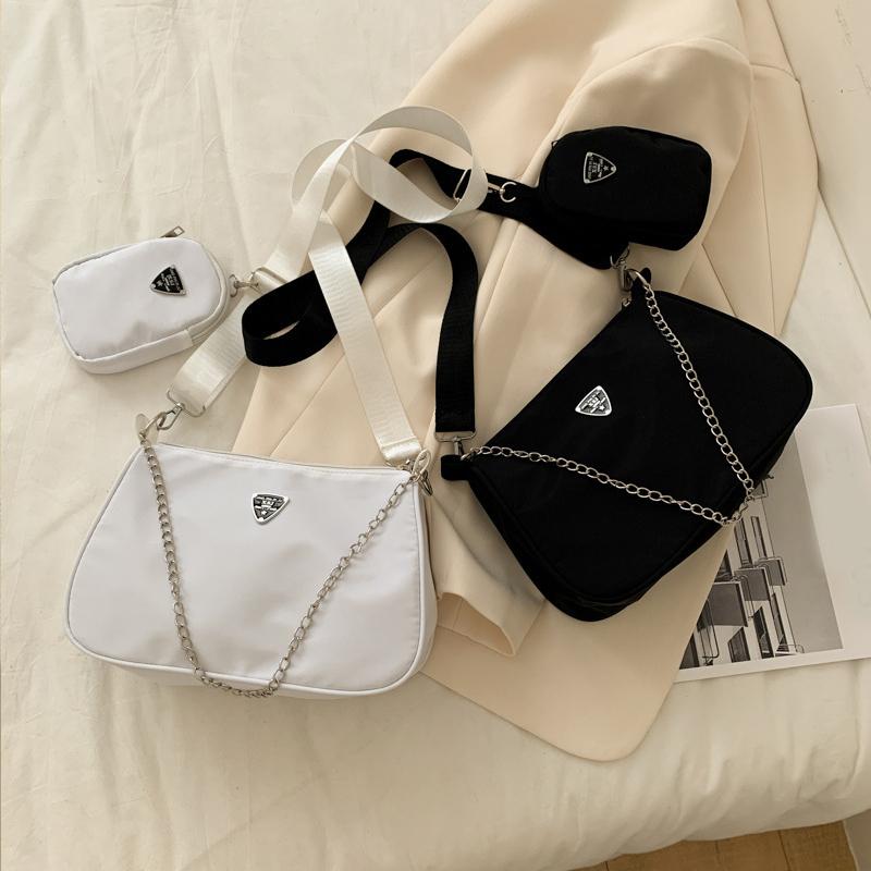 Woman Female Fashion Causal Handbag Set Crossbody Bags Shoulder Handbags 2In1 Sling Bag Trend Hand Bag Premium