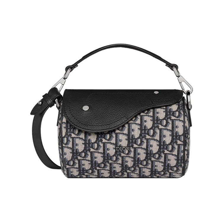 

Dior Roller Embossed Logo Removable Adjustable Shoulder Strap Oblique Print Fabric Grain Leather Saddle Bag Mini Men Shoulder Bag 1ADPO262YKY-H27E Basic Set (Bag+Dust Bag)
