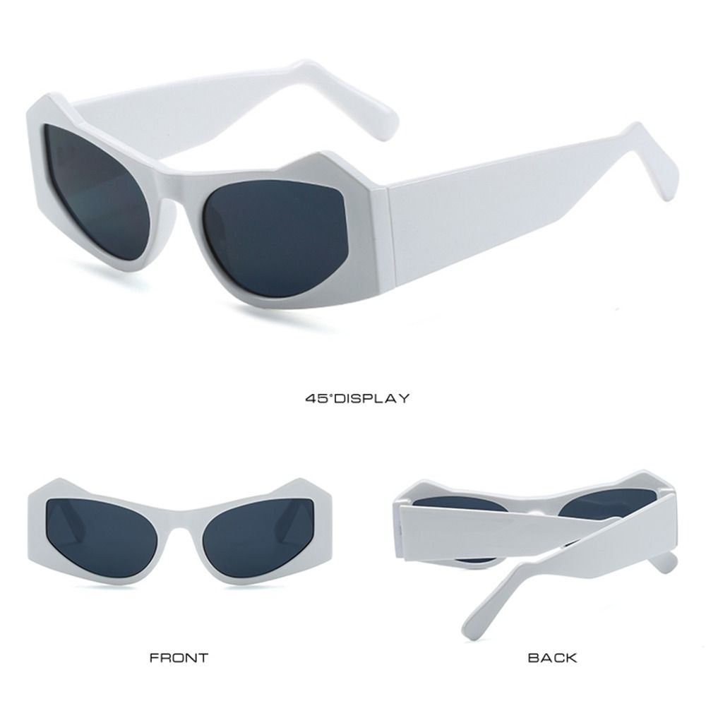 Cat Eye Sunglasses Vintage Punk Geometric Sun Glasses For Women Irregular Steampunk Eyewear Shades Uv400