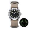 ADDIESDIVE Quartz Watches VH31 Movement Nylon Strap 36mm 100M Waterproof Reloj Hombre 316L Steel Luminous Watch For Men's