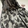 Elegant Floral Jacquard Woven Scarf Shawl for Europe and America