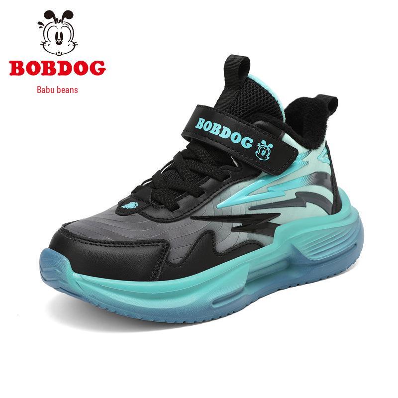 

Зимние водонепроницаемые кроссовки для мальчиков Babudou с вельветовой подкладкой - Легкие, Нескользящие, Теплые, Двухслойный Хлопковый Дизайн. 35