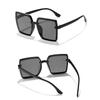 Fashion Square Sunglasses Woman Retro Vintage Gradient Sun Glasses Female Clear Lens