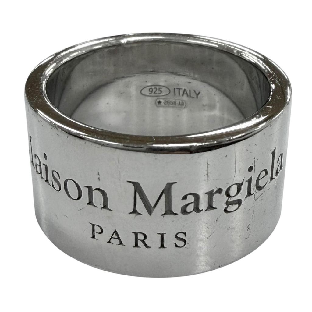 Toller Maison Margiela Ring Ring Logo Gravur Silber 925 Herren SM1UQ0038 Gebraucht