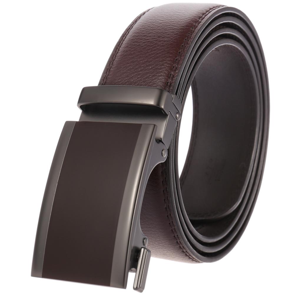 

Двухслойный ремень, ремень с автоматической пряжкой, мужской повседневный ремень Ly36-2 2050-1 110cm-130cm