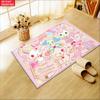 Kawaii Cute Magical Animal Doormat, 2D Print Non-slip Floor Mat,Pink Sweet Entrance Rug for Girls Bedroom Living Room Decor Gift