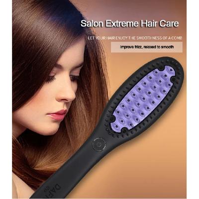 Hair Straightener Brush Ceramic Fast Straightening Heating Hot Comb Women's Smoothing Brush Styling Tool Curling Iron