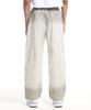 CREAM SODA LAB Pigment Cut Rivet Cotton Banding Pants Ivory
