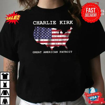 Pray for Charlie Kirk Shirt, Patriotic Charlie Kirk T-Shirt