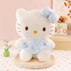 60cm Sanrio Kawaii Hello Kitty Plush Toy Stuffed Doll with Strawberry Plaid Skirt Cute KT Cat Baby Girl Kids Birthday Gifts