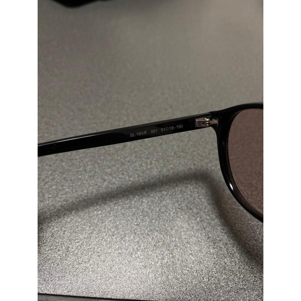 Used Rare Model Genuine Saint Laurent Glasses Boston Black