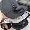 Summer Breathable Mesh Solar Fan Cap Outdoor Sun Protection Baseball Hat with USB Fan