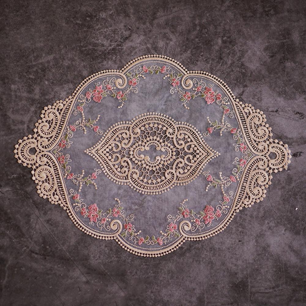 1Pcs Lace Heat Insulation Dining Plate Mat Table Decoration Table Pads Placemat Coasters
