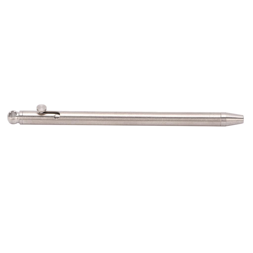 Mini Keychain Pen 0.5mm Tip Ti Alloy Portable Writing Ballpoint Pen with Black Refills