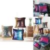 Luxurious Sequin Pillow Cover Double-sided Reversible Meteor Shower Design For Sofa Or Bedroom Decor