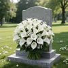 Artificial Flowers Real Touch Fake Calla Lily Baby's Breath Flower Stem Lifelike Faux Floral Arrangement for DIY Bridal Wedding Bouquet Home Church