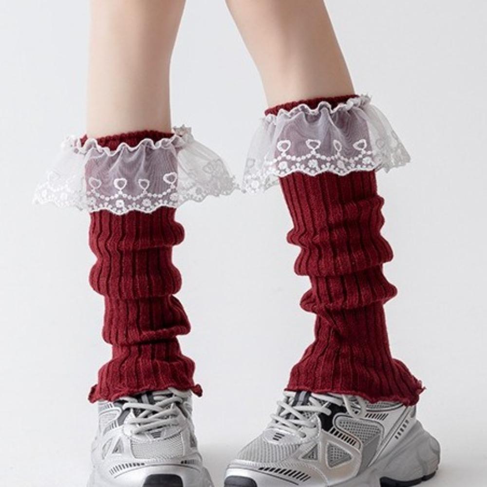 Harajuku Foot Warmers Warm Knit Bubble Socks Autumn Winter Japanese Boot Socks for Women & Girls