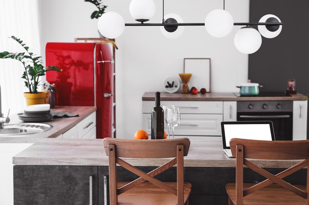 Siena Black Hanging Lamp 6-Bulb White Lampshade E14