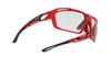 RUDYPROJECT SINTRYX Sportsonnenbrille für Straße und Rot-Feuer-Rahmen mit Impact X2 Photochromer Schwarzer Linse Fahrräder, Radfahren, Marathons, Joggen,