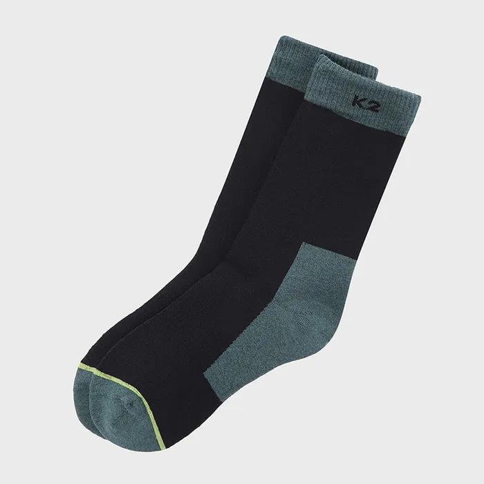Coolmax Tall Pile Mid-Length Socks_TEAL_KUA25S03Q4