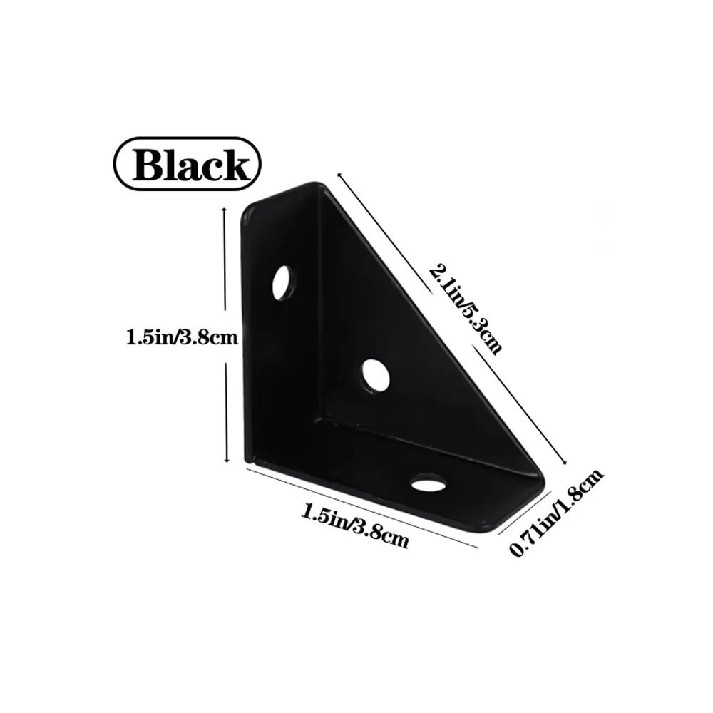 8pcs Thicken Support Right Triangular Angle 90° Right Angle Triangle Brackets  Bed Frames Support