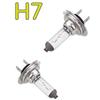 2Pcs H7 Car Xenon Headlight 55W 12V Halogen White Light Bulb Replacement Automotive Exterior Accessories Lamp Durable