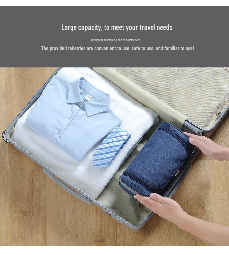Herren Wasserdichte Reise-Kulturtasche - Großes Fassungsvermögen, Haken, Kationisches Gewebe, Koreanischer Stil.