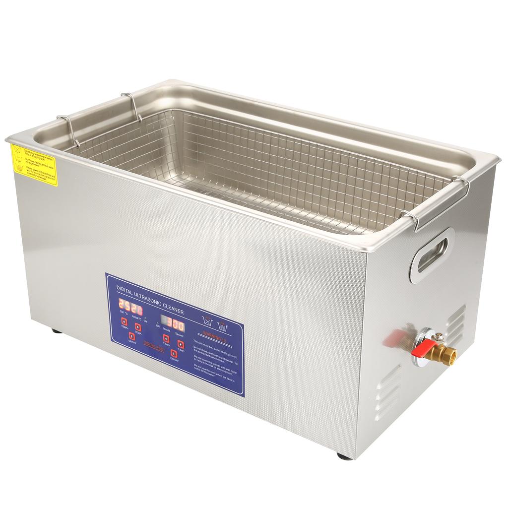 Ultrasonic Washing Machine Digital Timer Heating for Jewelry Cleaning Equipment PS‑80A