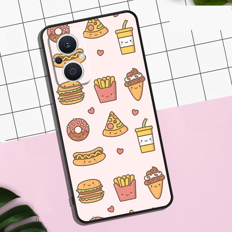 Pommes Burger Pizza Hülle Für OPPO Reno 13F 13 12 12F 11 11F 8T 7 8 10 Pro OPPO Find X8 Pro X6 X3 X5 Lite Abdeckung