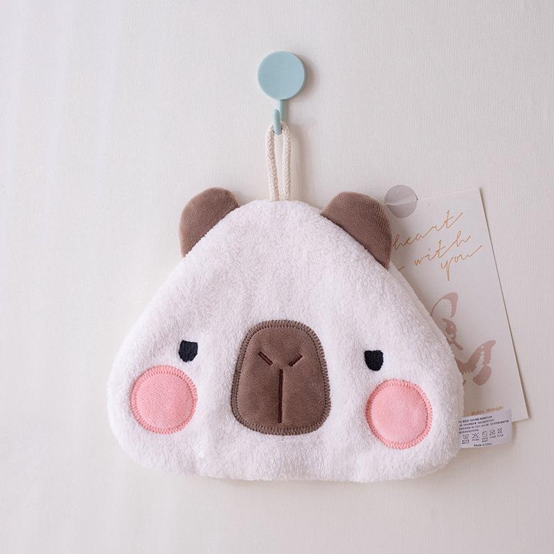 Cartoon Hanging Absorbent Hand Towel - Lint-Free for Bathroom & Kitchen