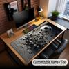 Soccer Theme Custom Mouse Pad Personalized With Name Text Customized Desk Mat For Office Home Decor