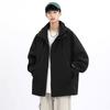 Spring and autumn new men's Korean color contrast hooded jacket tide couples stylish all-matching coat