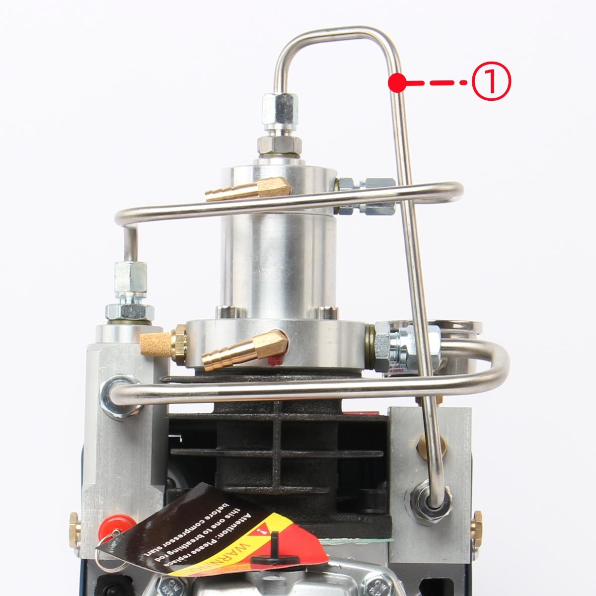 

YONG HENG 4500PSI 300BAR Насос-компресор високого тиску Аксесуари Нержавіюча сталь Газова трубка Конденсаторна трубка YONGHENG YH 1