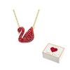 Swarovski Swan Faux Crystal Stone Necklaces Womens