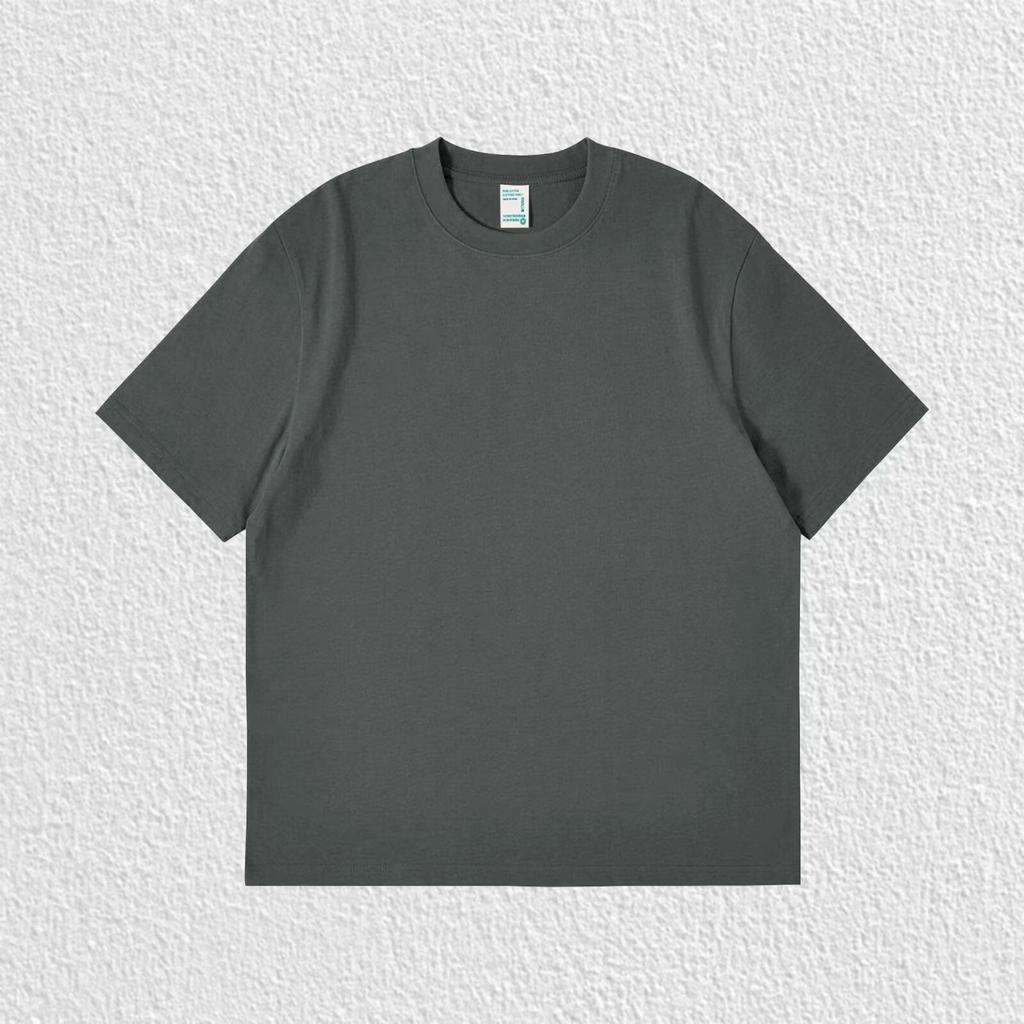 cotton t-shirt Pure White 260g Heavy T-shirt Men's Summer Pure Cotton Short-sleeved New Men's and Women's Streetwear