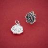 Sterling Silver Rose Flower Pendant & Charm for DIY Bracelets/Necklaces